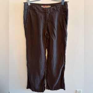 Miss Sixty Dark Brown linen pants size 28